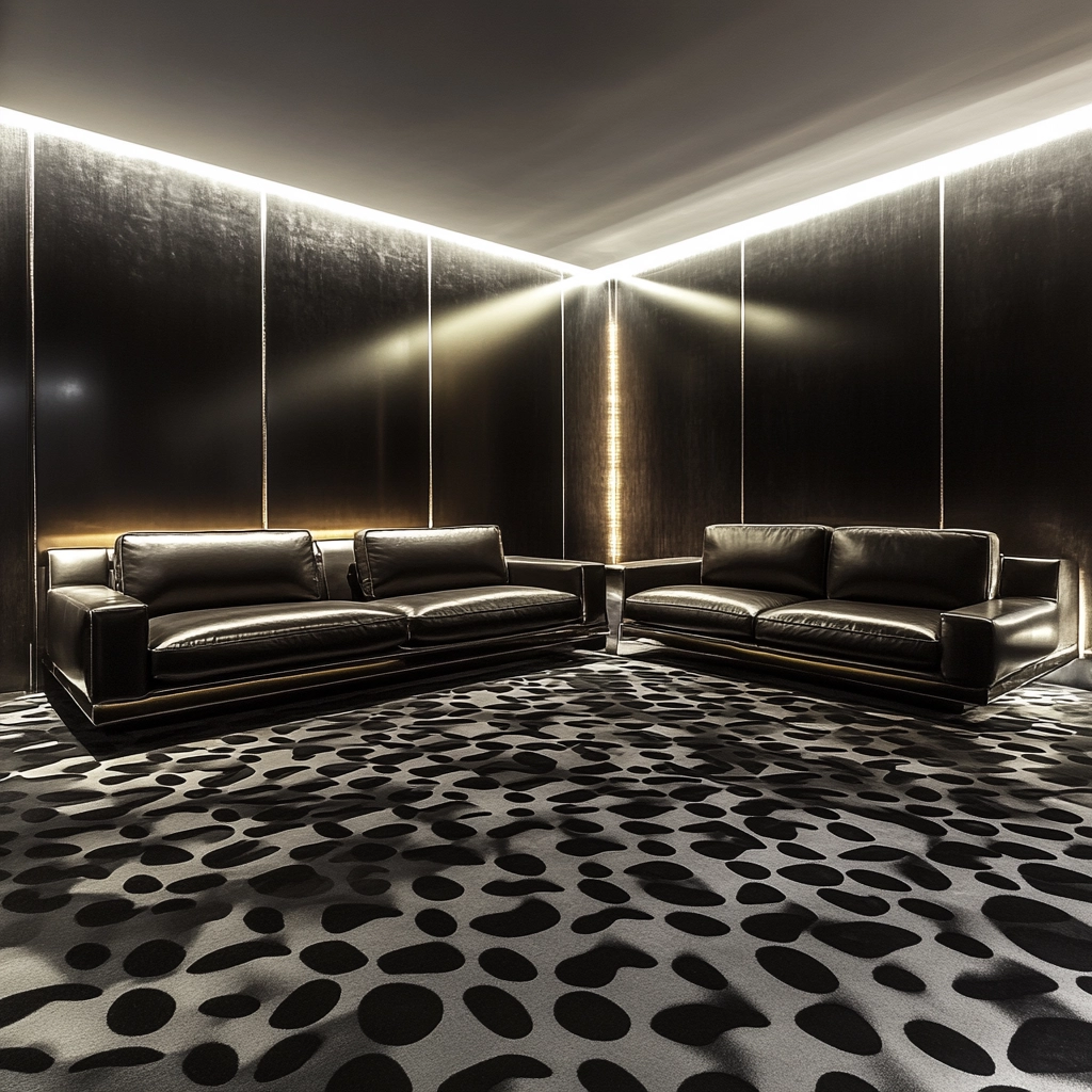 patterned carpet living room 12