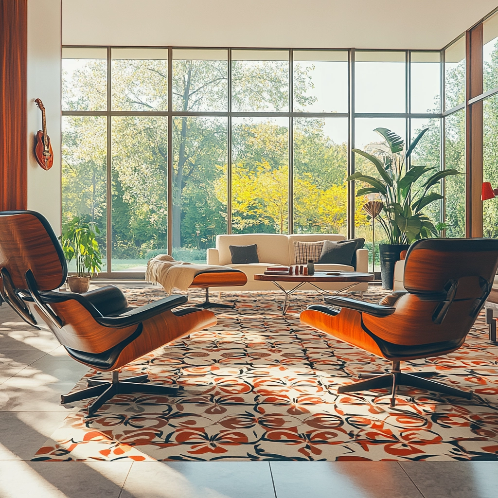 patterned carpet living room 17