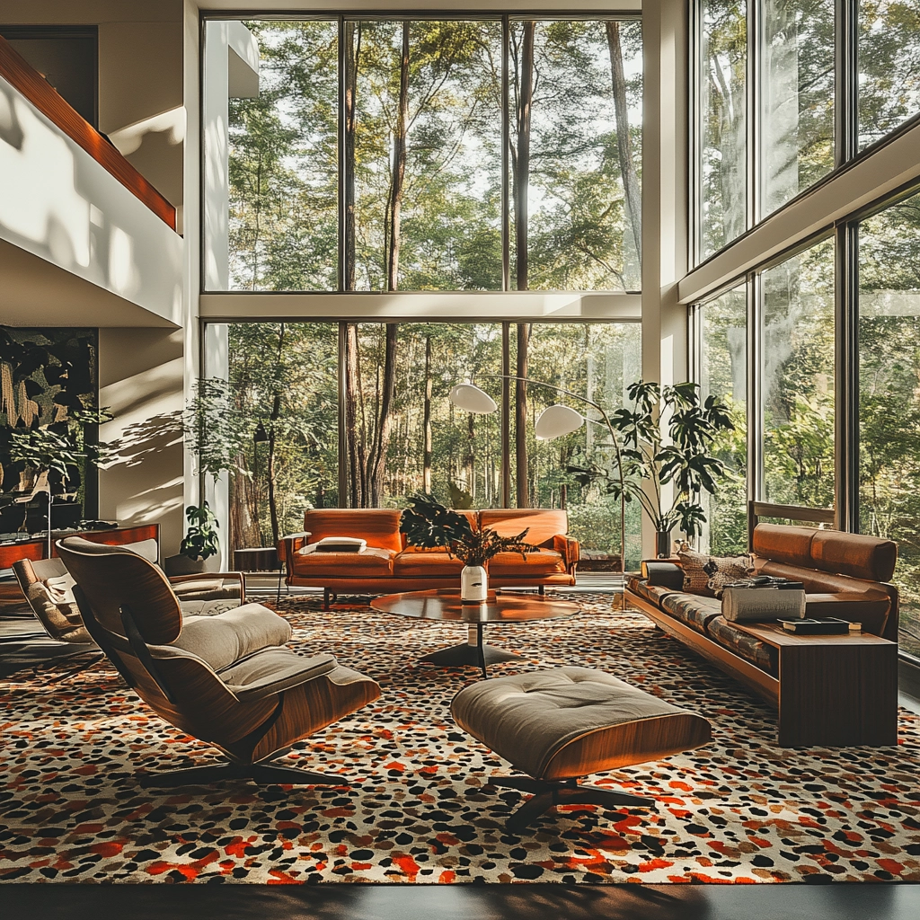 patterned carpet living room 19