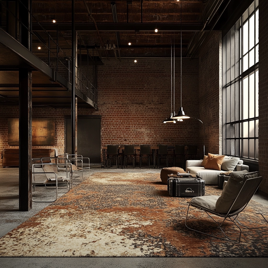 patterned carpet living room 22