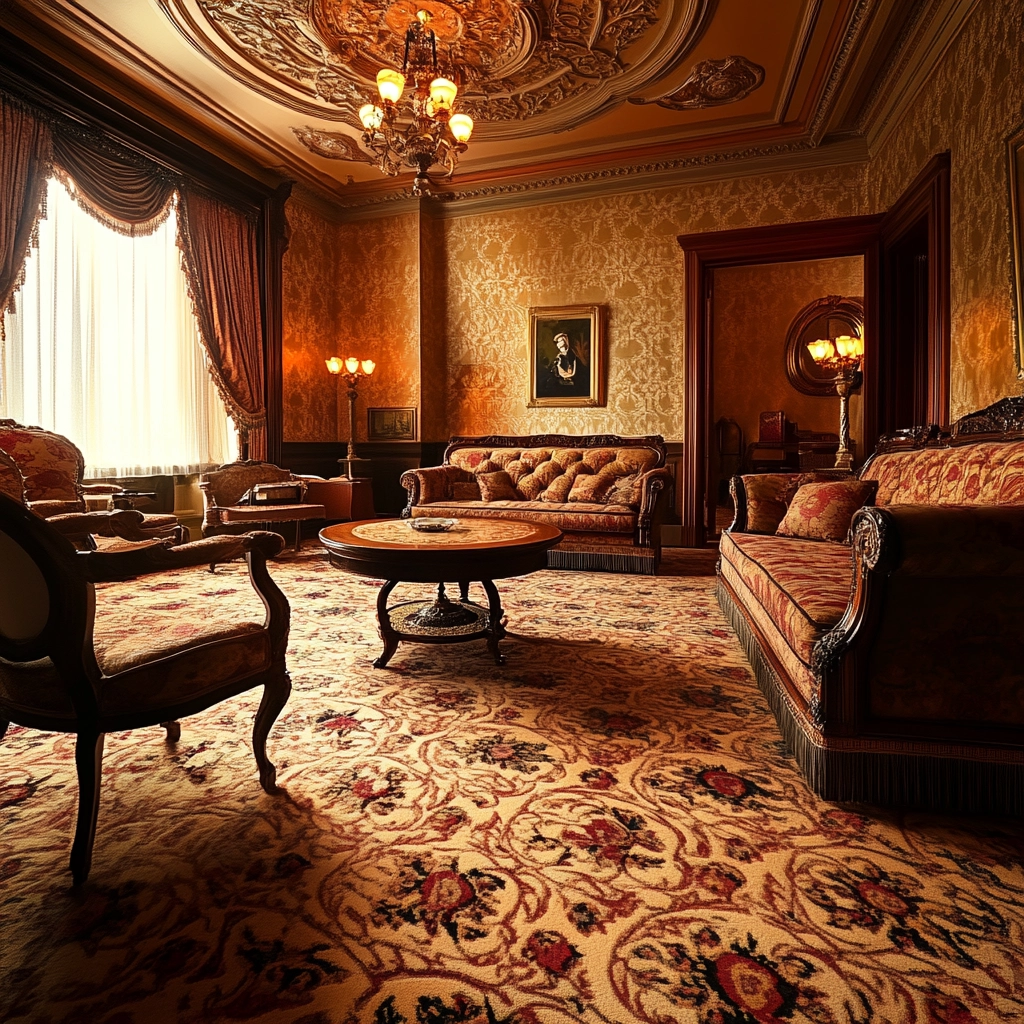 patterned carpet living room 31