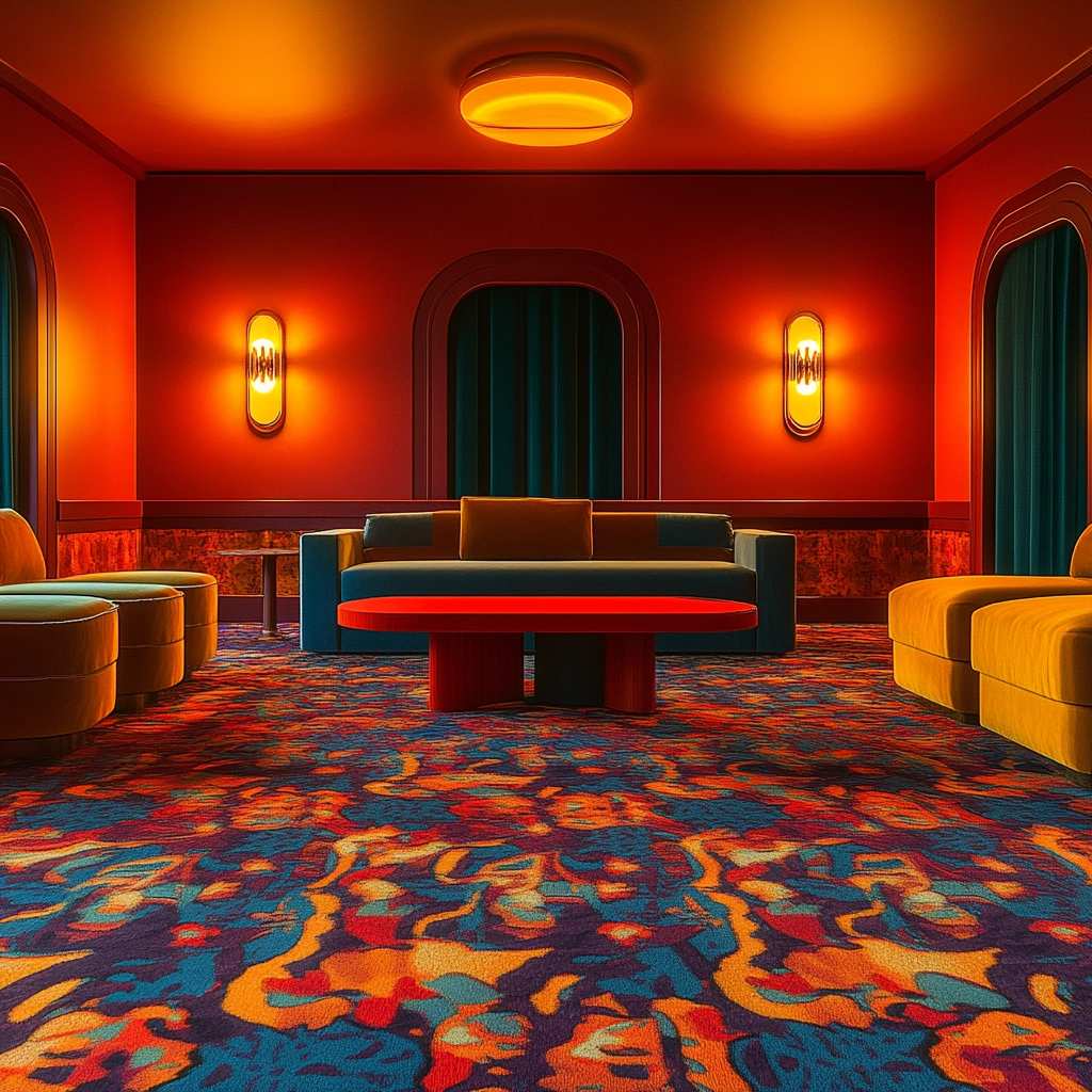 patterned carpet living room 46