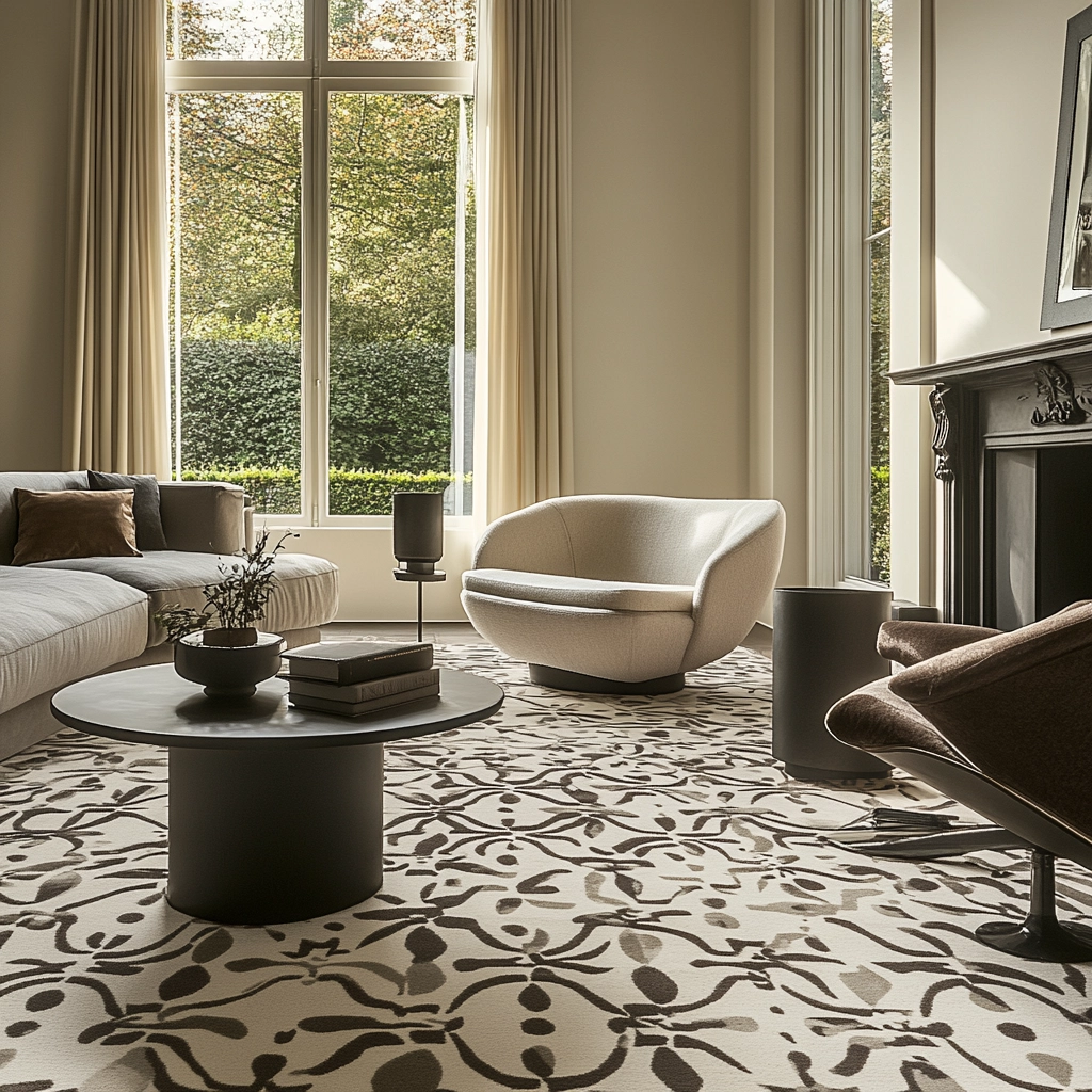 patterned carpet living room 51