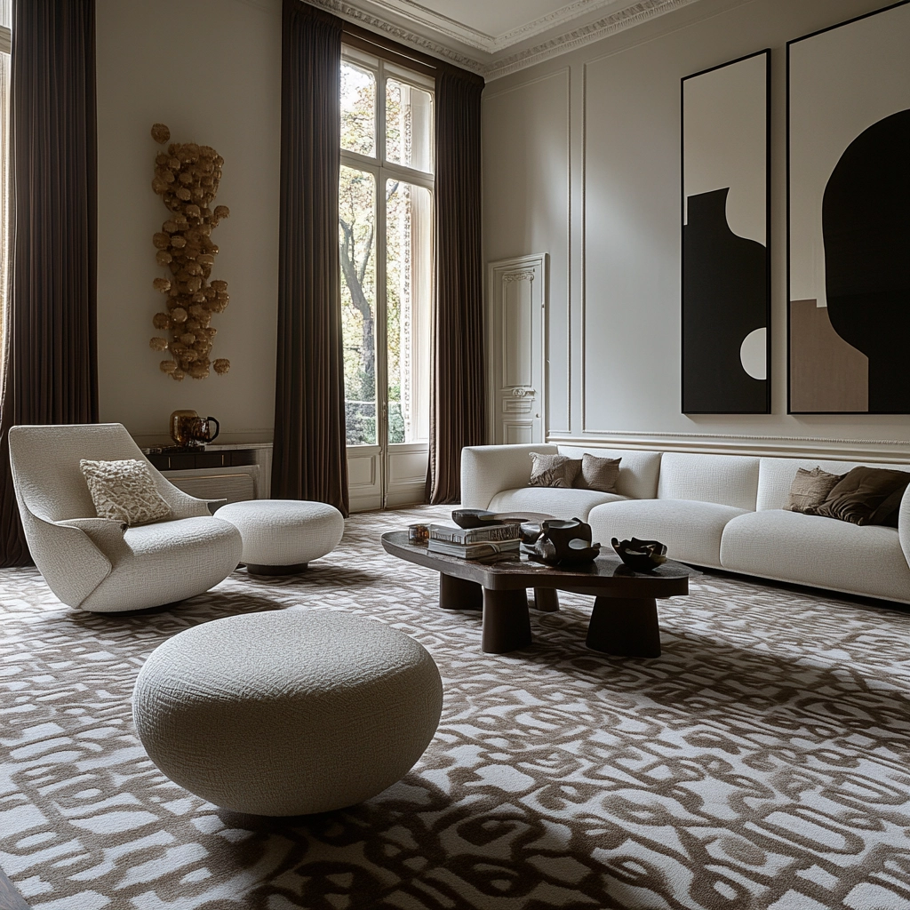 patterned carpet living room 52