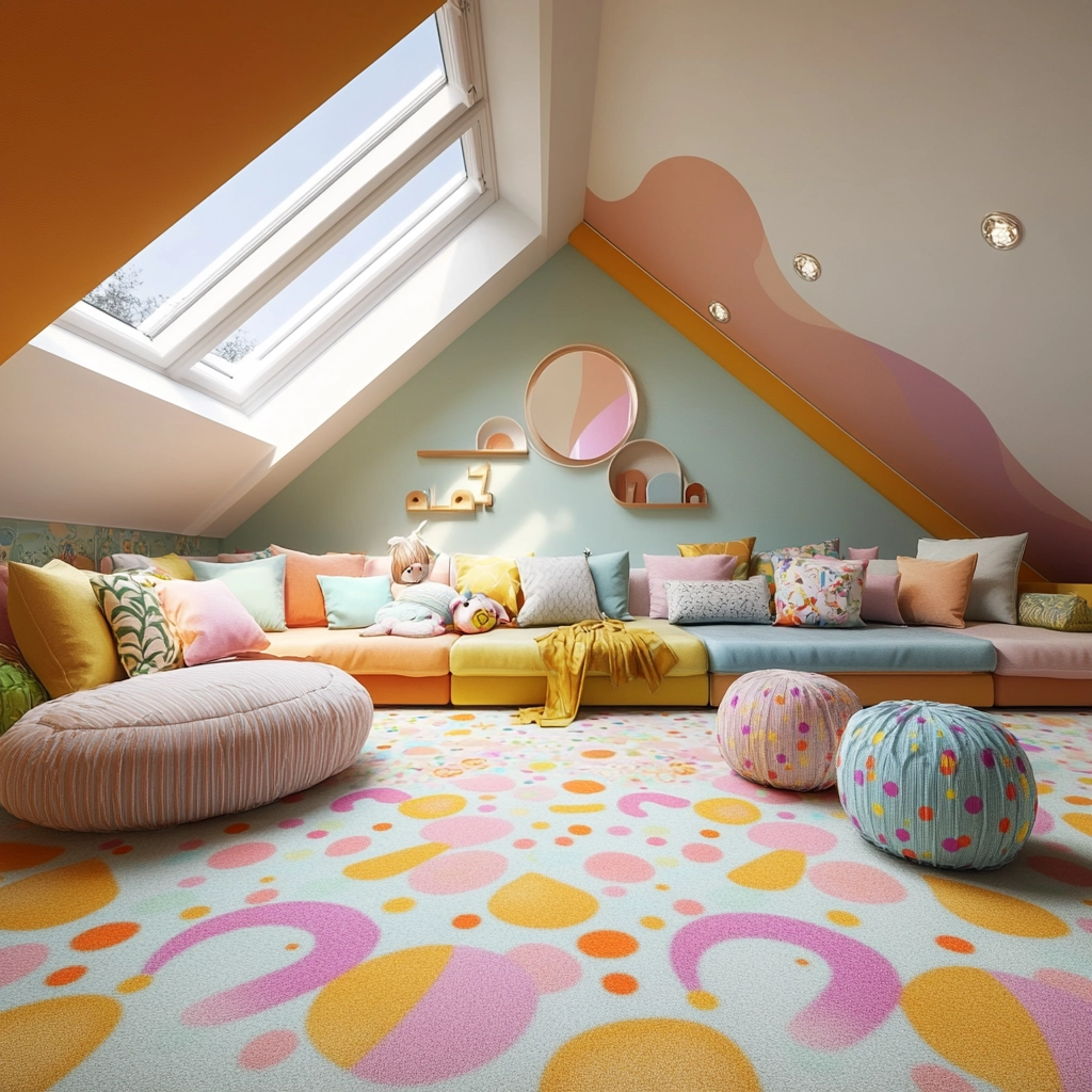 patterned carpet living room 54