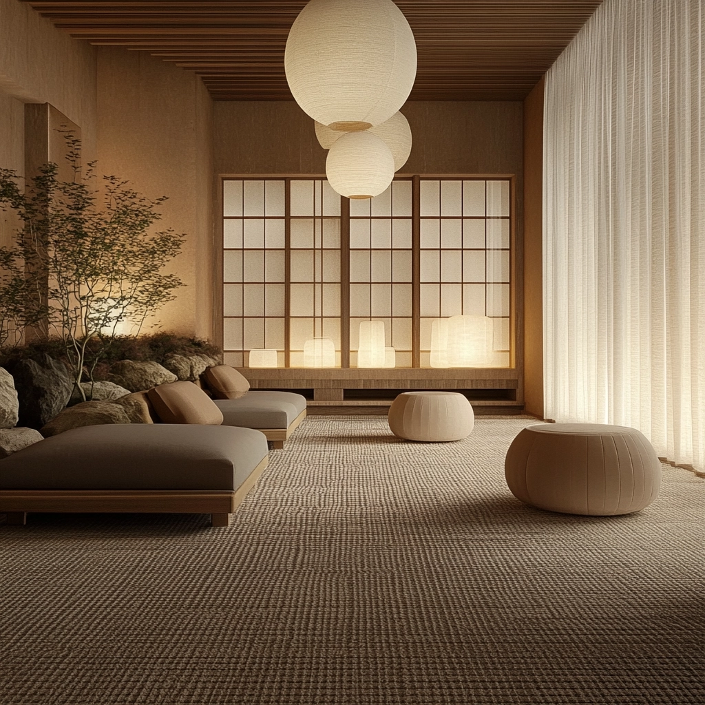 patterned carpet living room 63