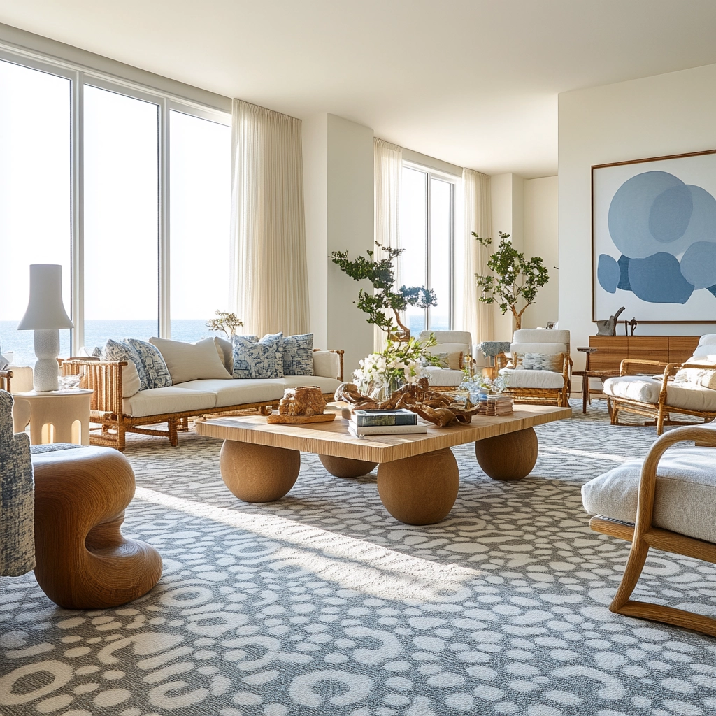 patterned carpet living room 74