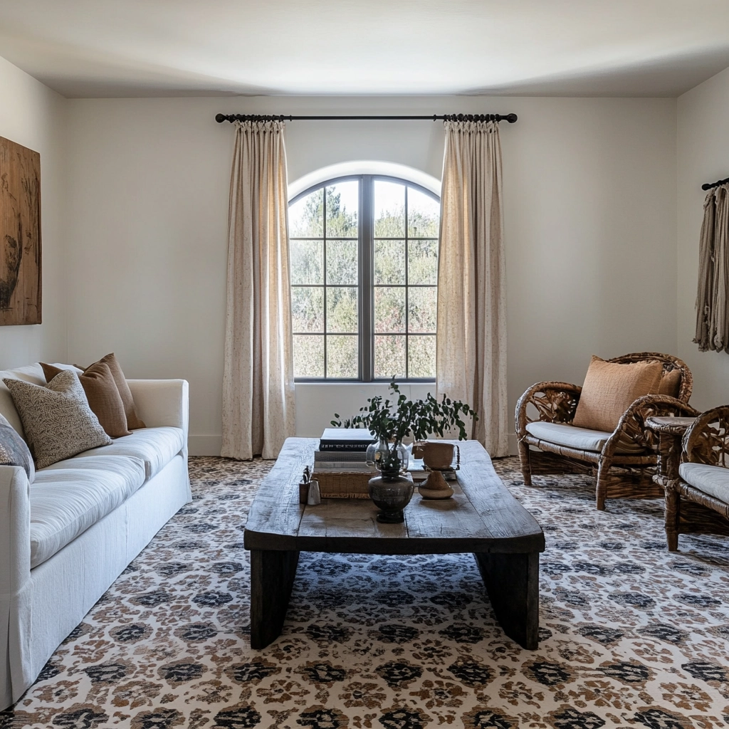 patterned carpet living room 80