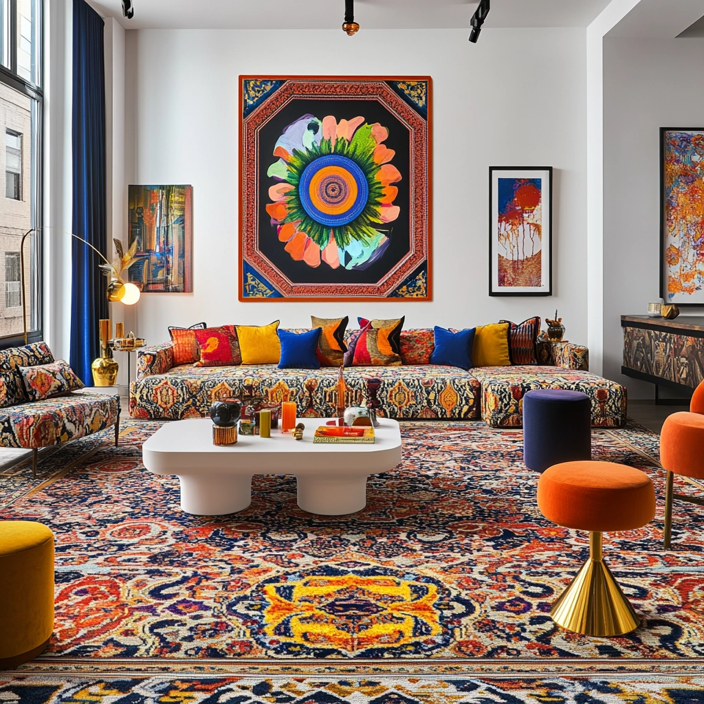 persian carpet living room 50