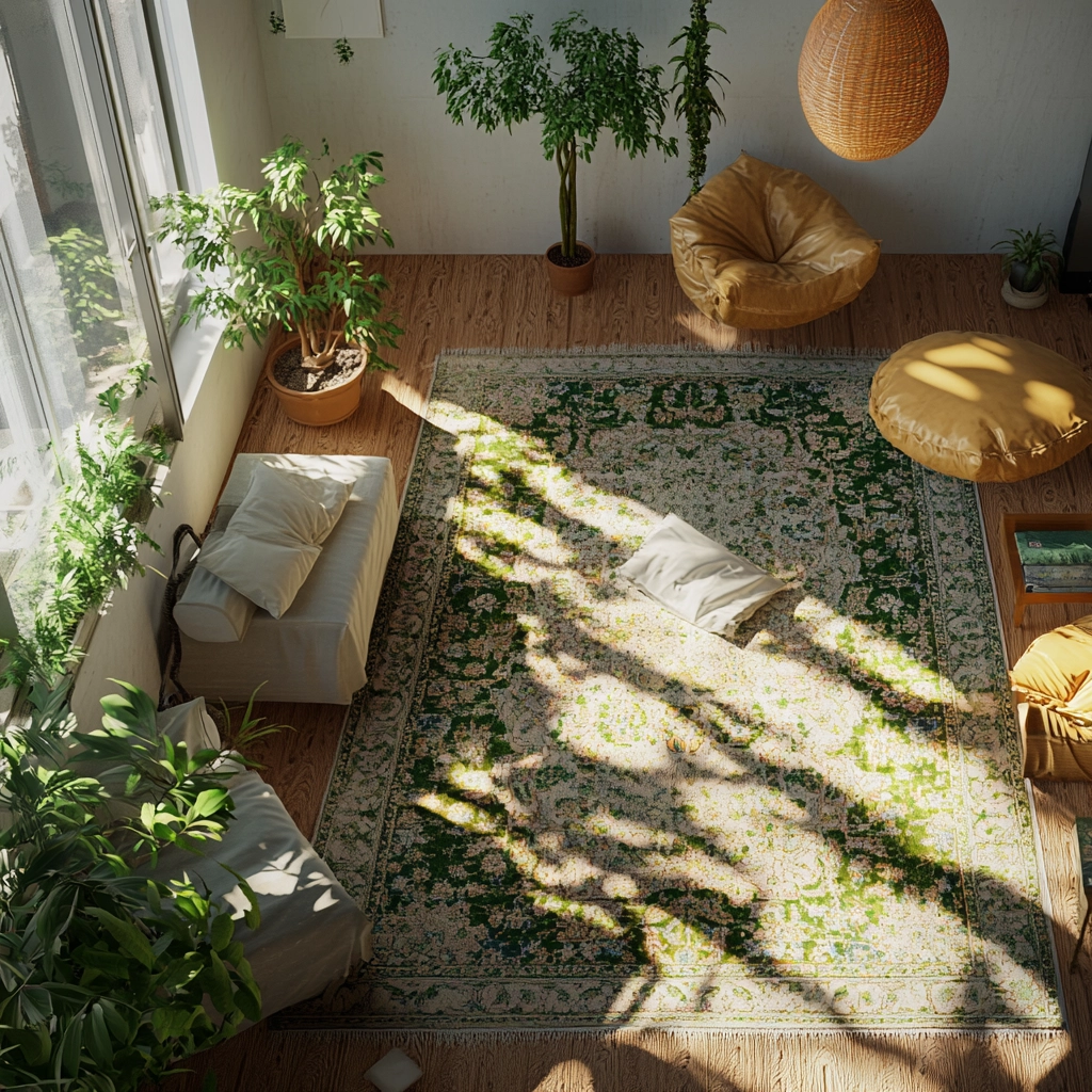 persian carpet living room 75