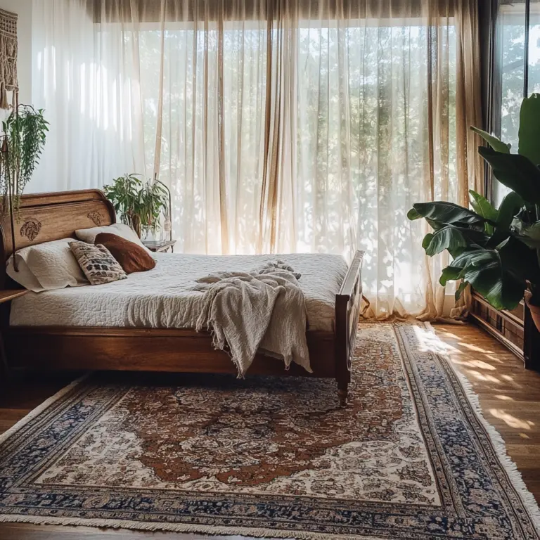 persian rug bedroom 1
