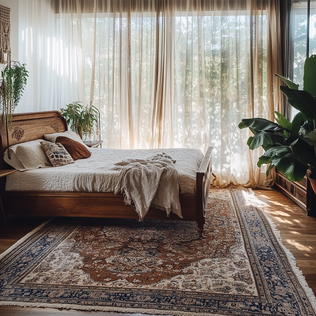 persian rug bedroom 1