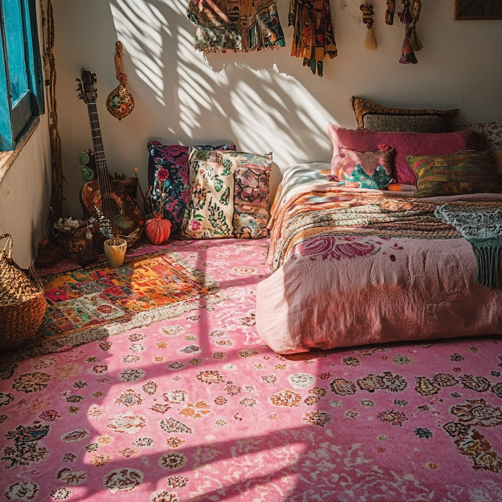 pink bedroom carpet 11