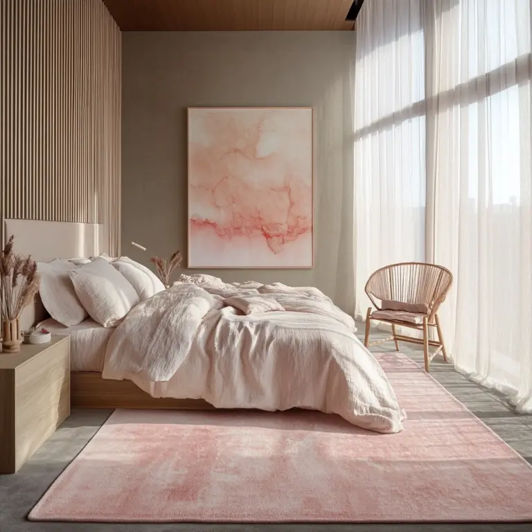pink bedroom rug 1