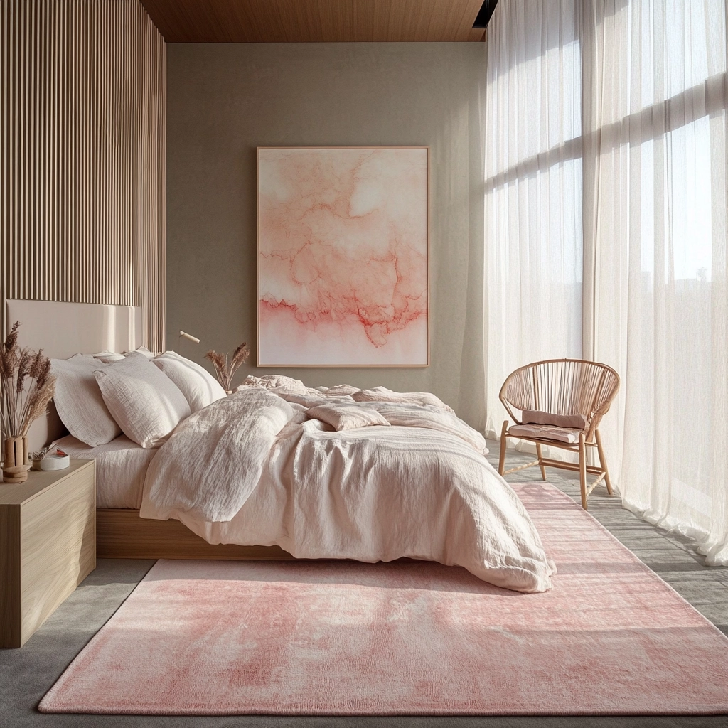 pink bedroom rug 1