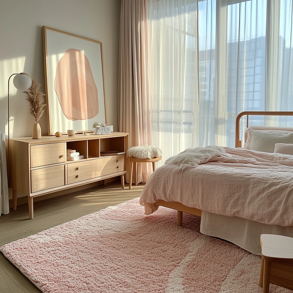 pink bedroom rug 2