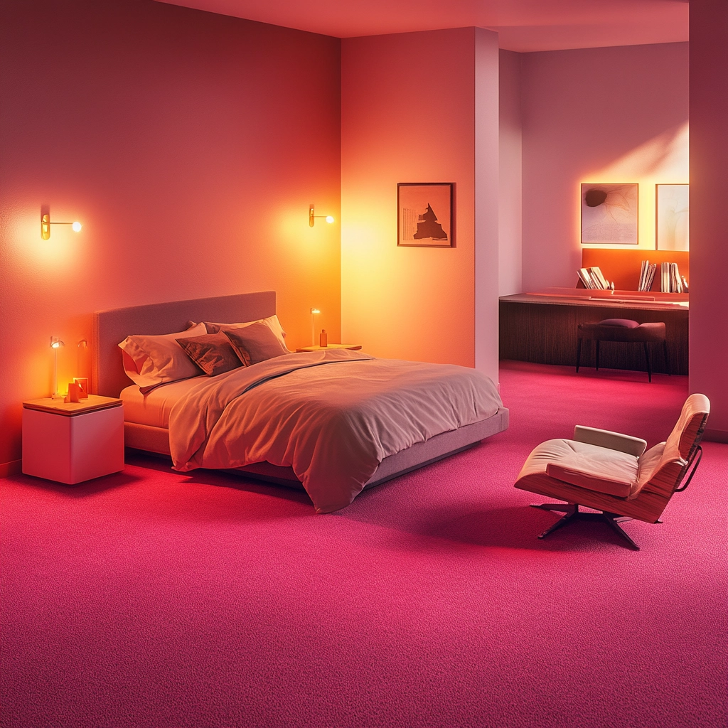 pink carpet bedroom 10