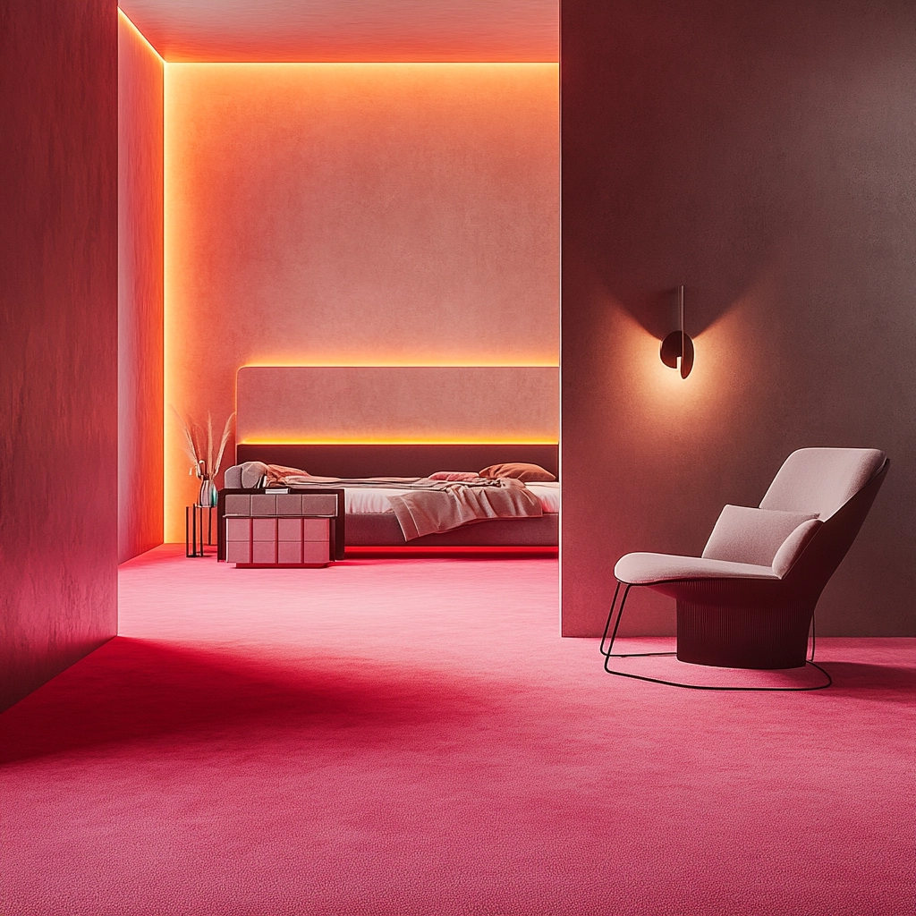 pink carpet bedroom 11
