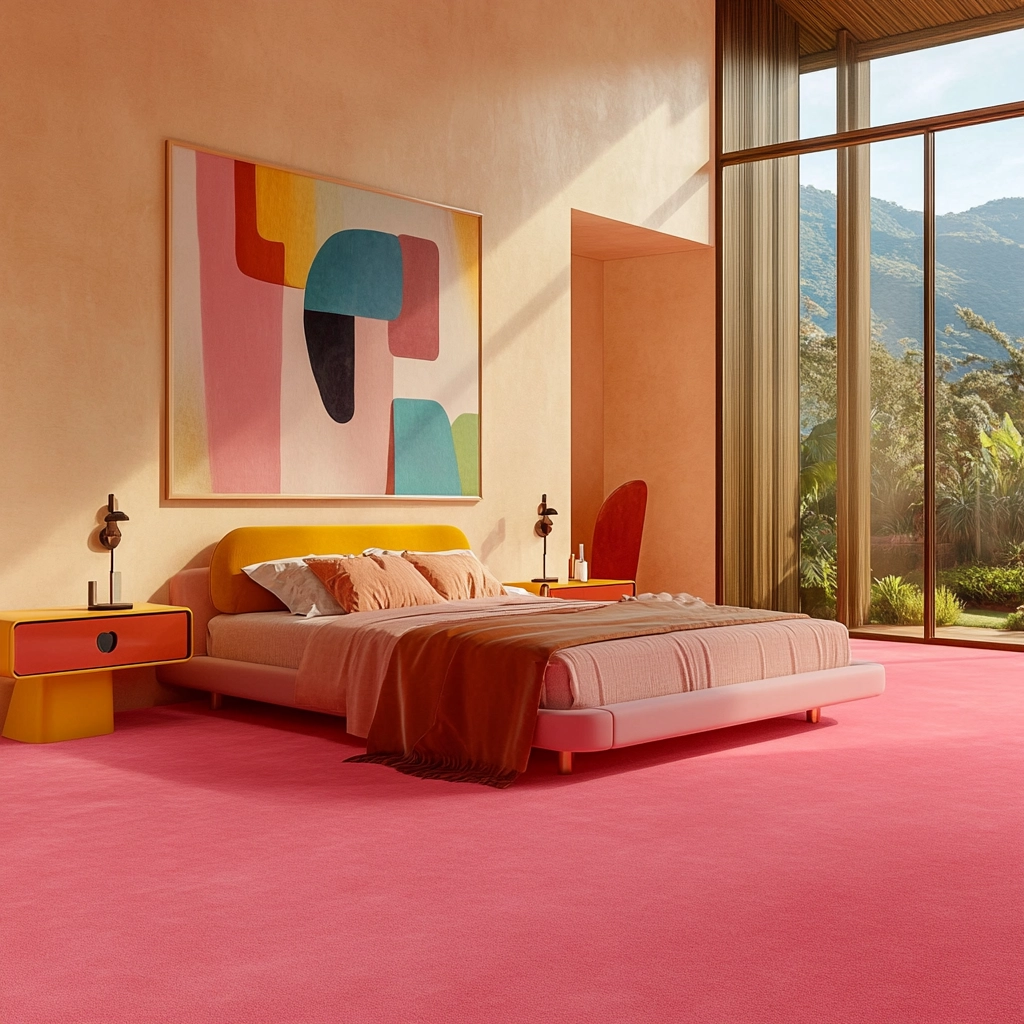 pink carpet bedroom 18