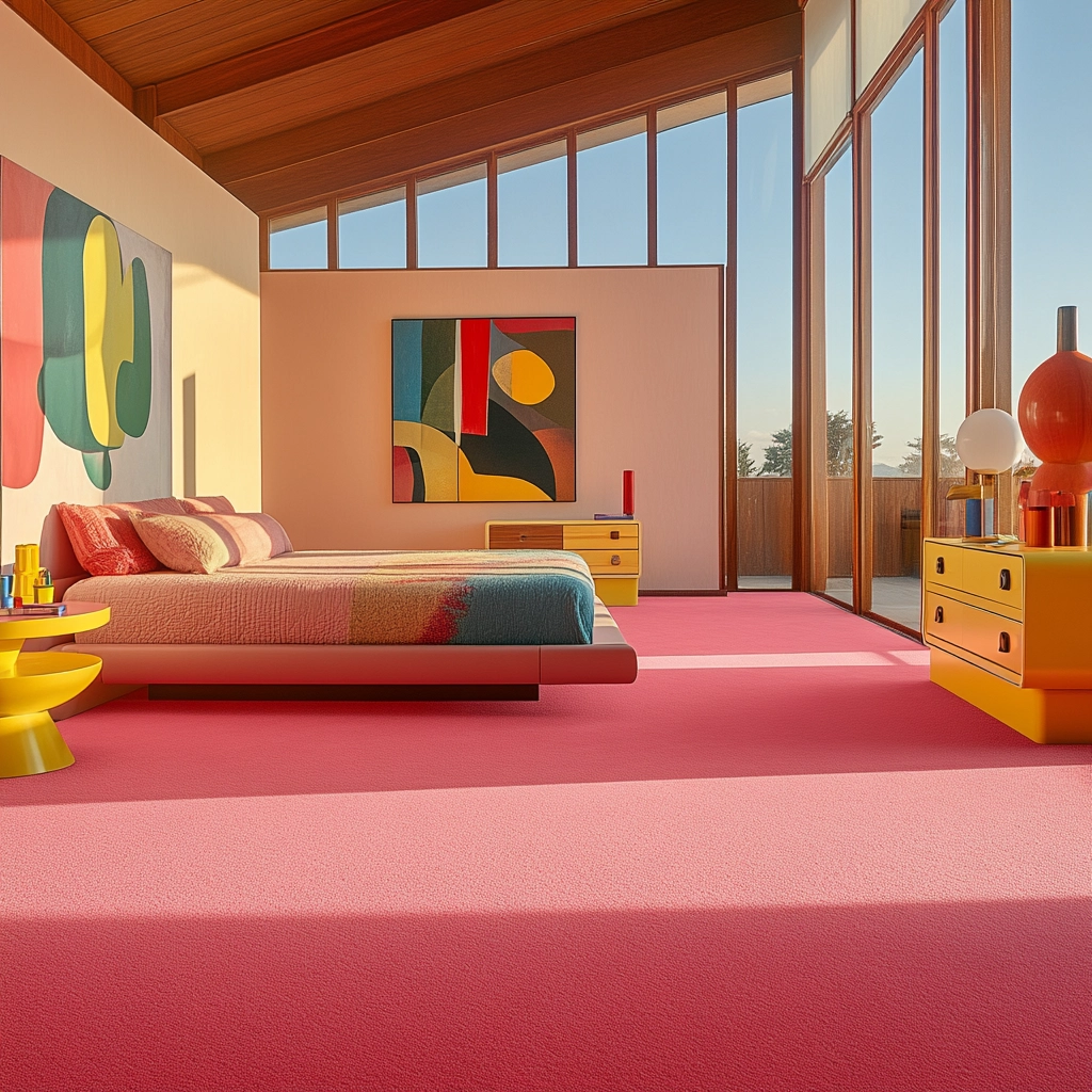pink carpet bedroom 19