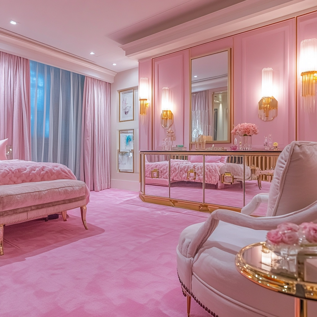 pink carpet bedroom 23