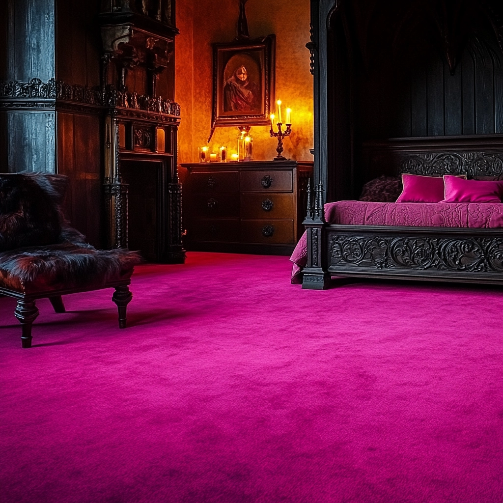pink carpet bedroom 35