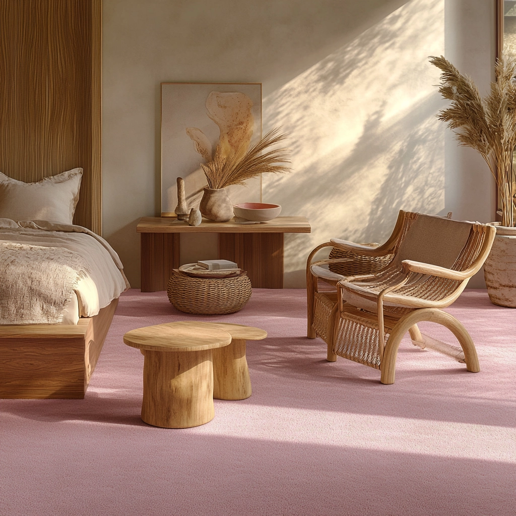 pink carpet bedroom 45