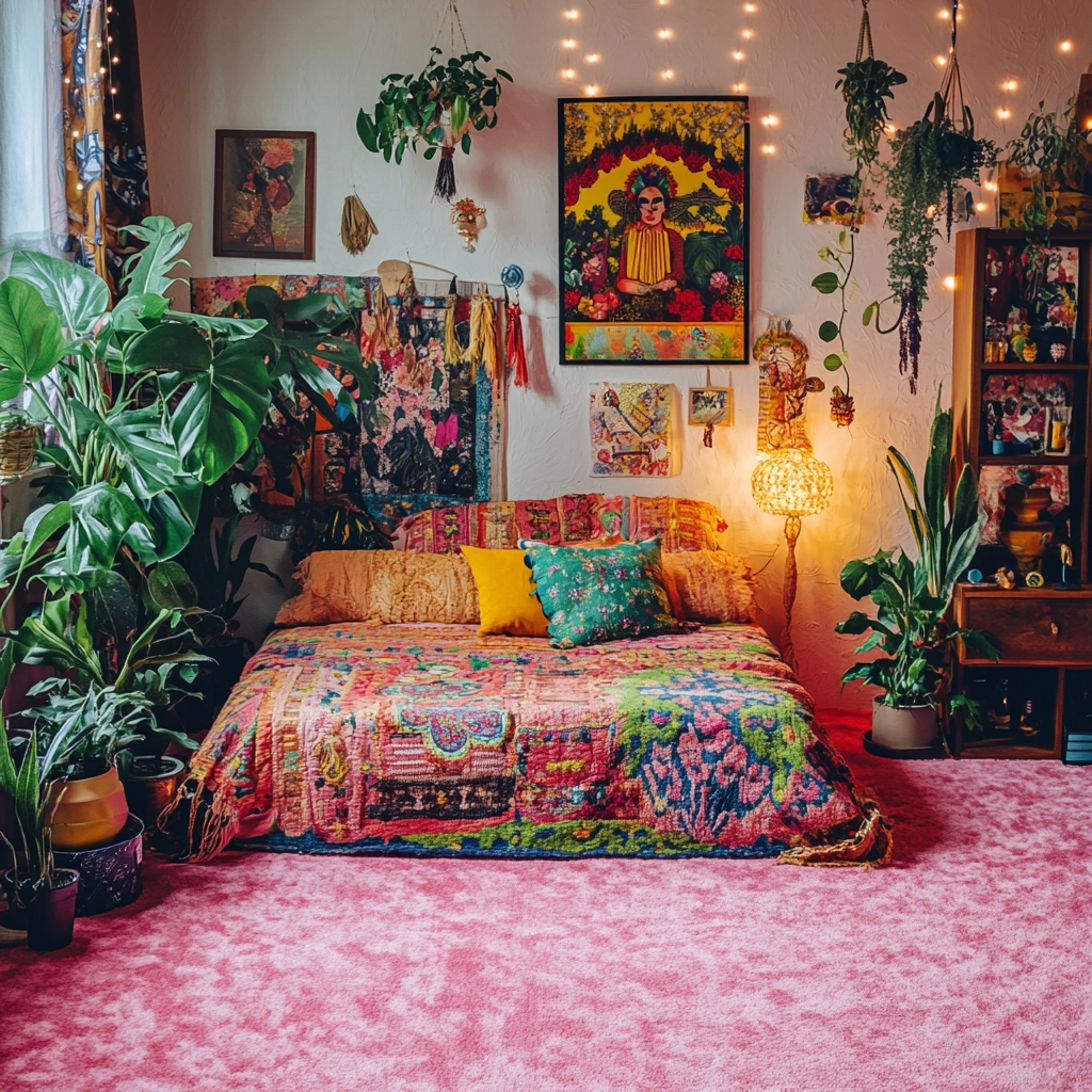 pink carpet bedroom 49