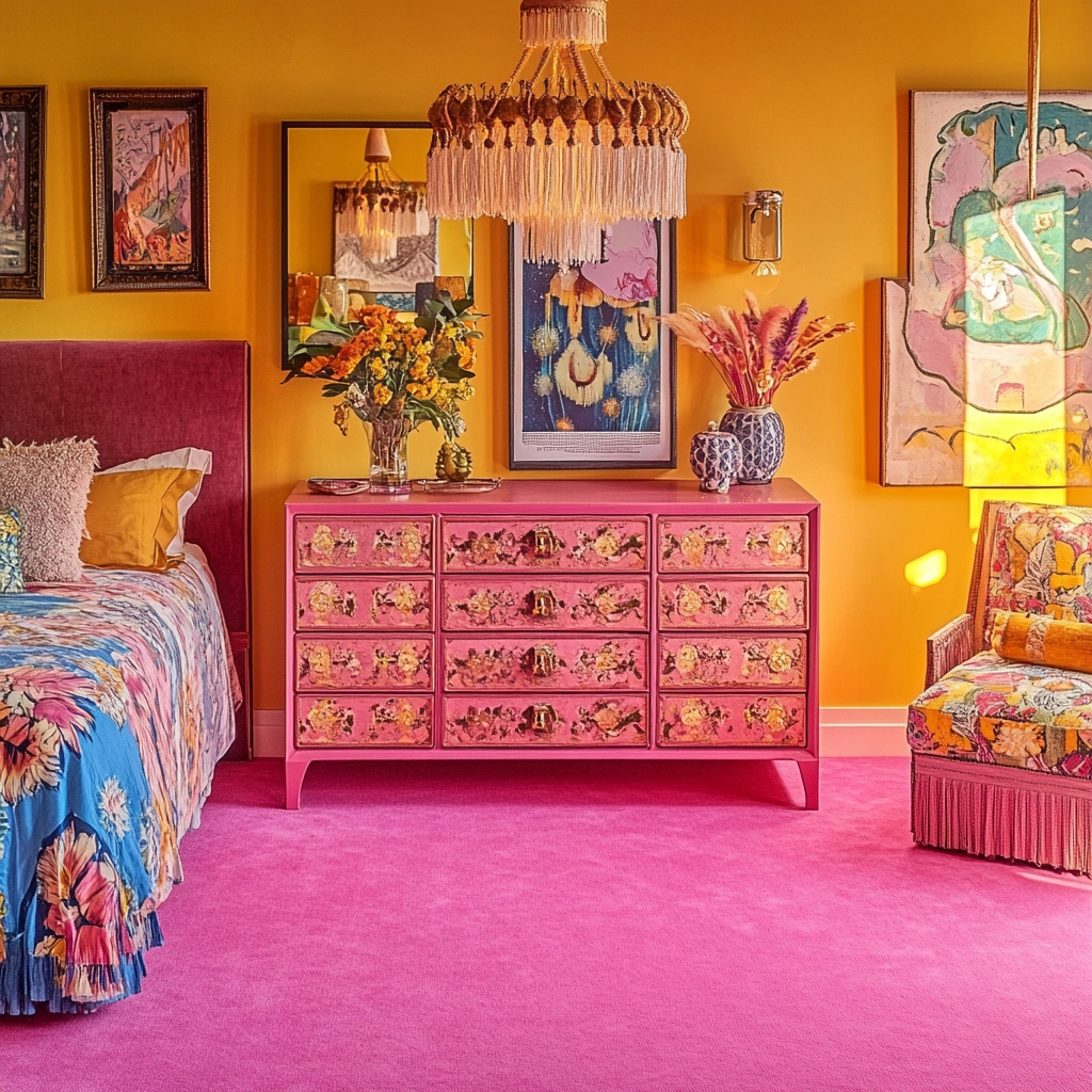 pink carpet bedroom 5