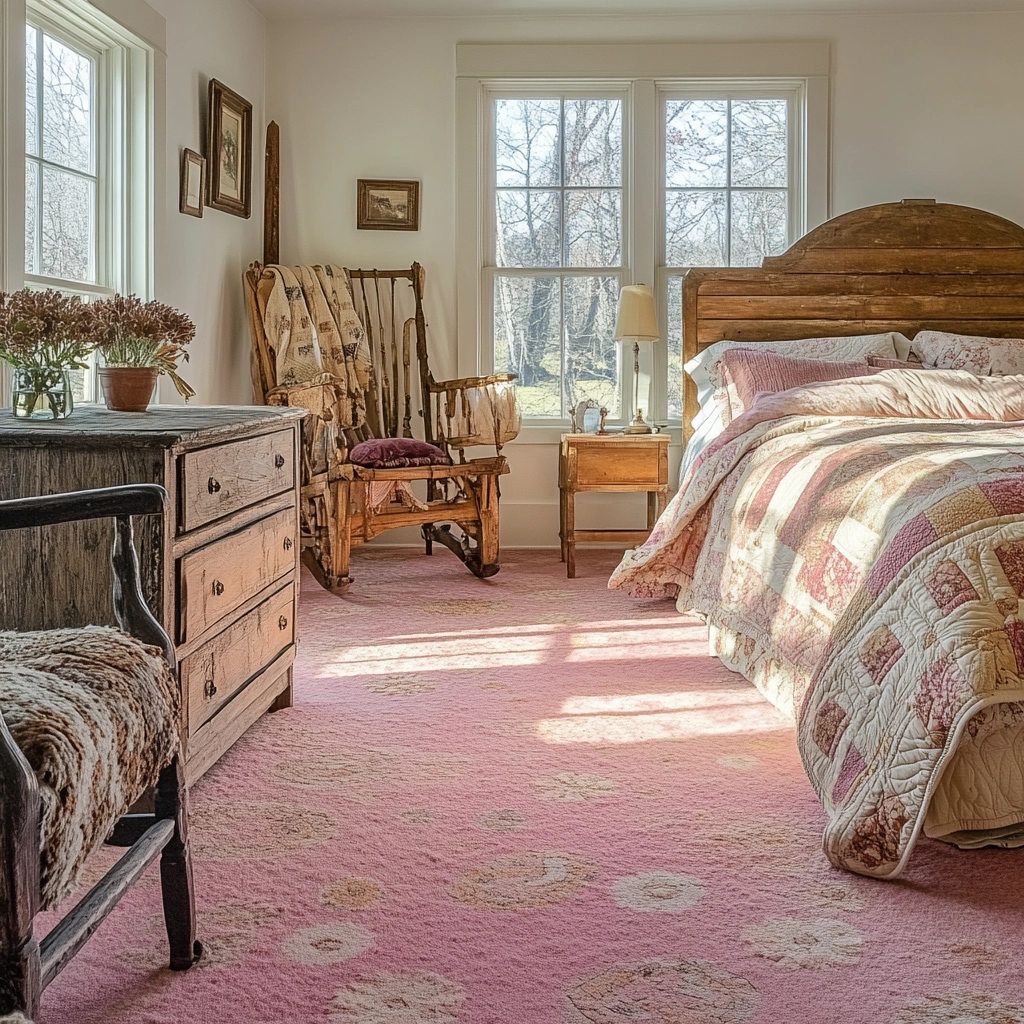 pink carpet bedroom 54