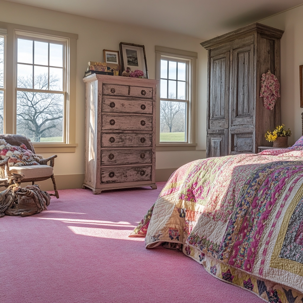 pink carpet bedroom 55
