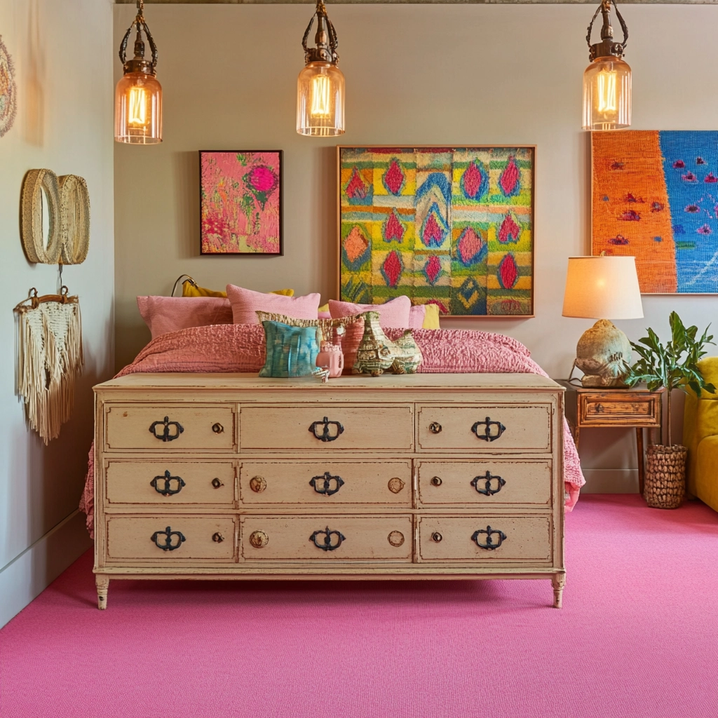 pink carpet bedroom 6