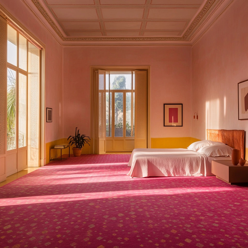 pink carpet bedroom 74