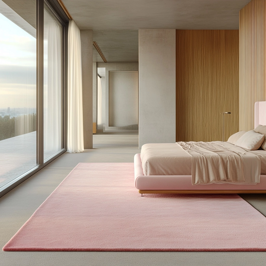 pink rug bedroom 1