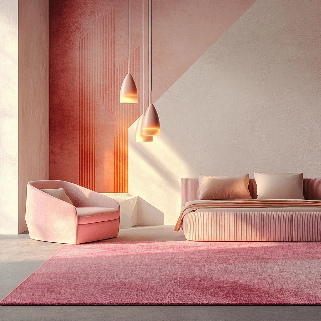 pink rug bedroom 11