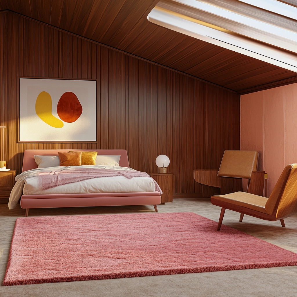 pink rug bedroom 14