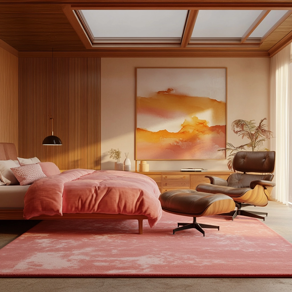 pink rug bedroom 15