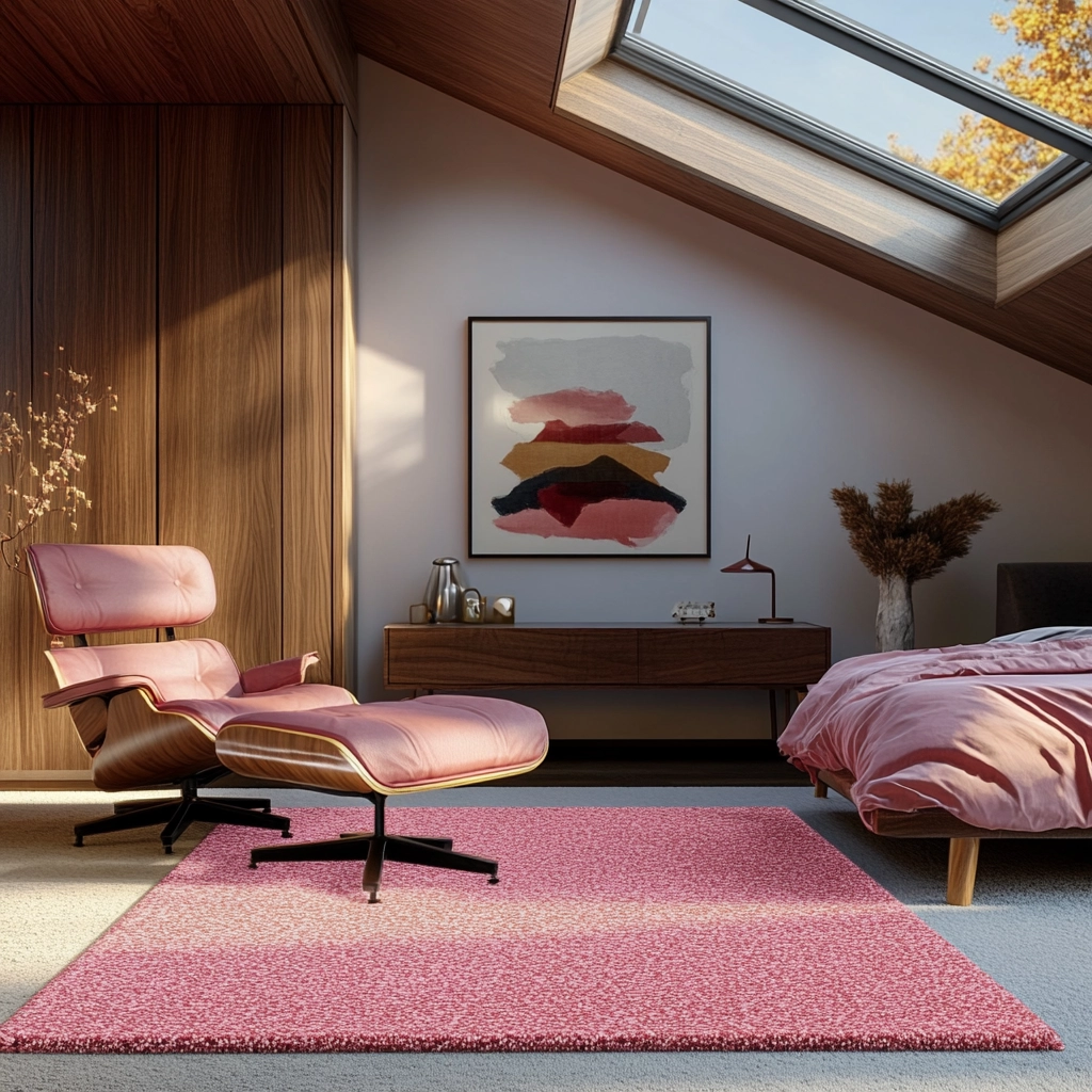 pink rug bedroom 16