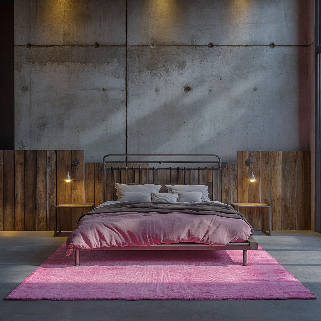 pink rug bedroom 17