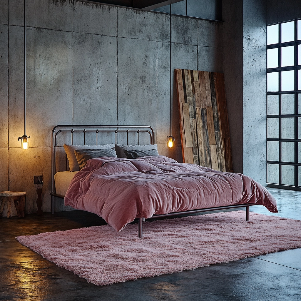 pink rug bedroom 19