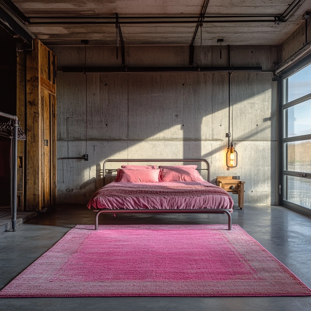 pink rug bedroom 20
