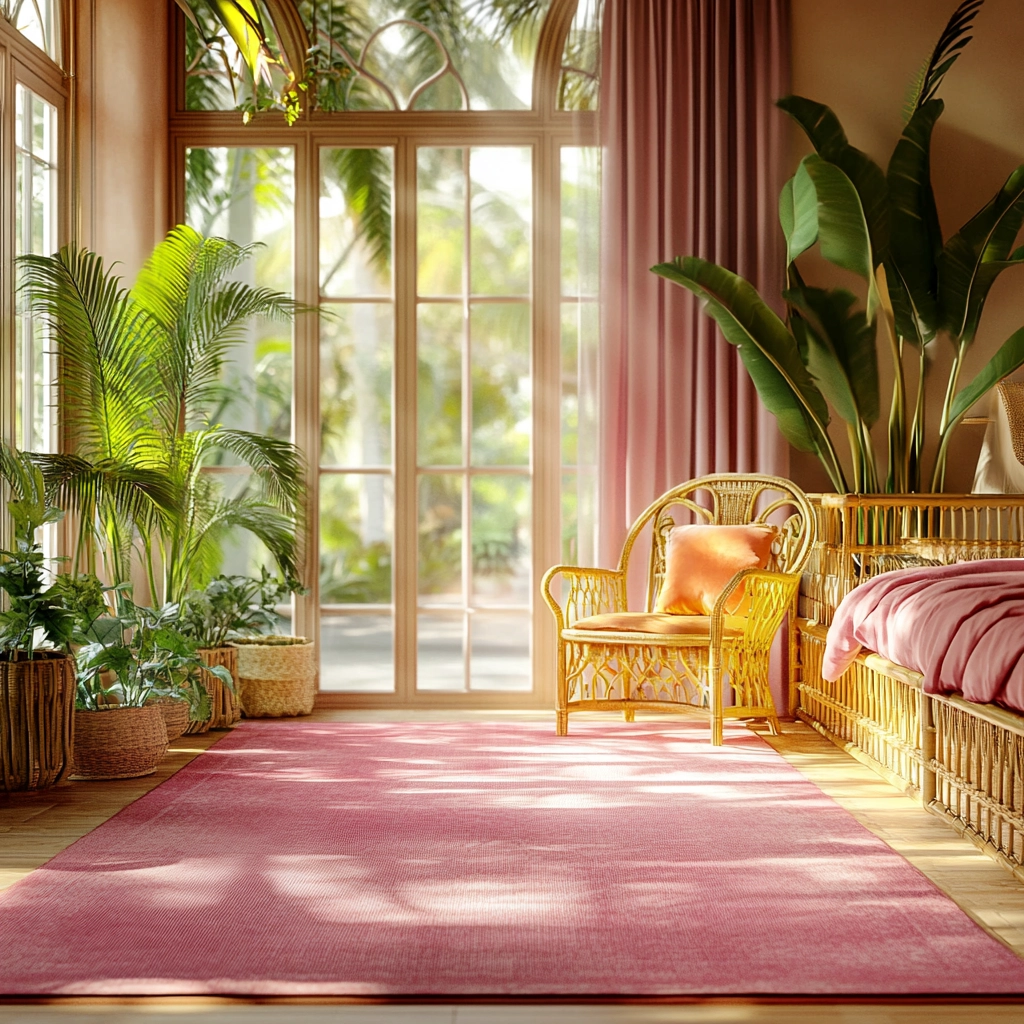 pink rug bedroom 21