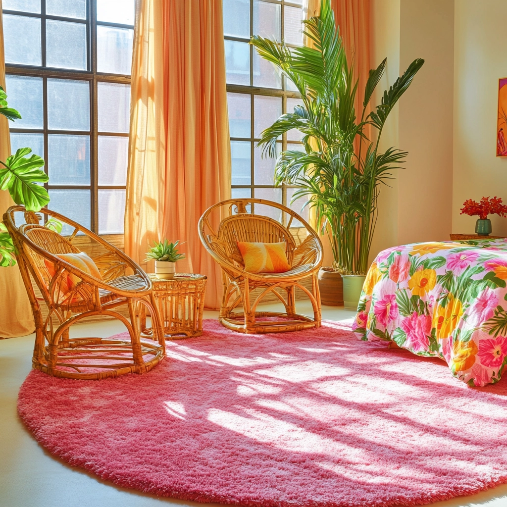 pink rug bedroom 24