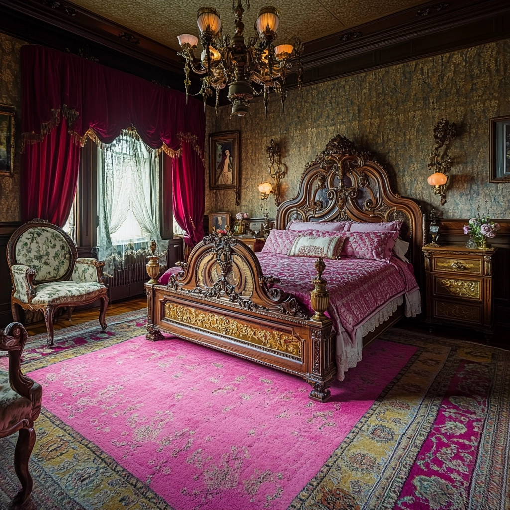 pink rug bedroom 28