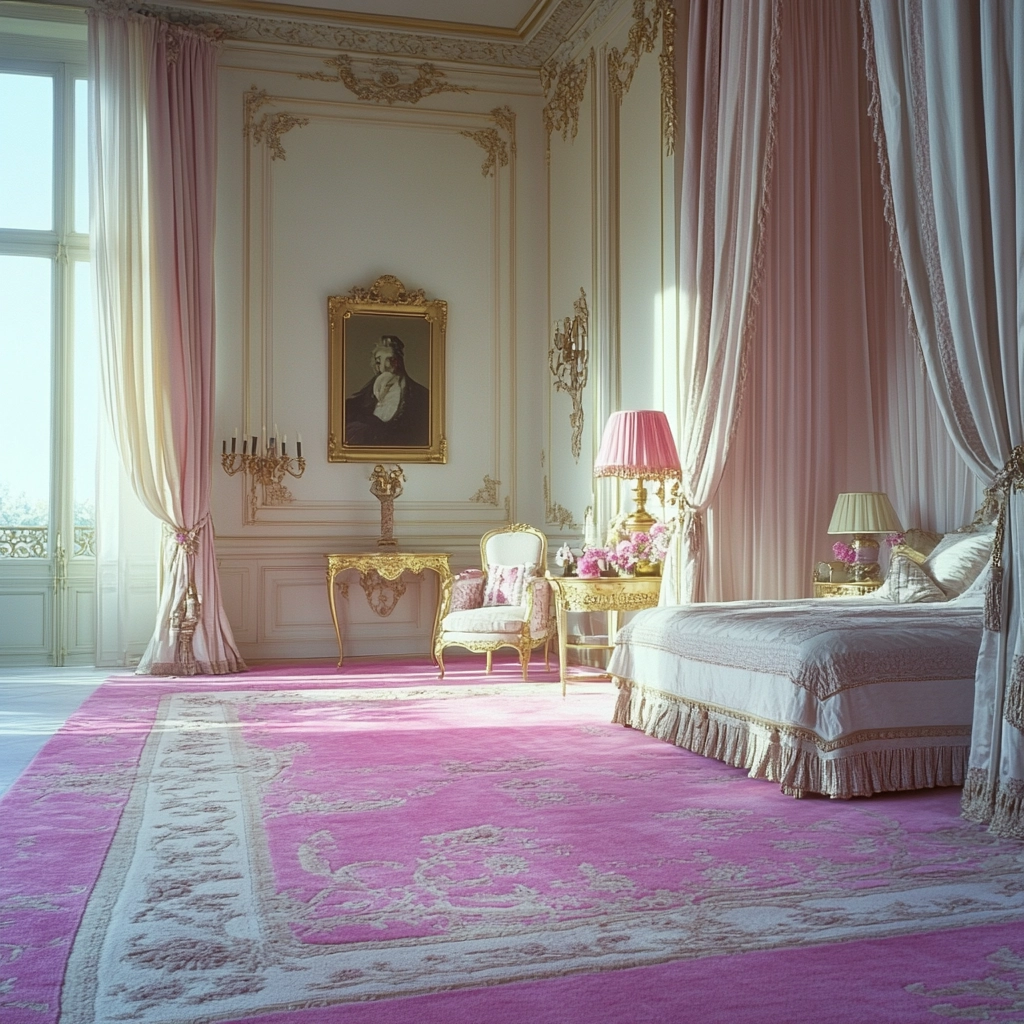 pink rug bedroom 29