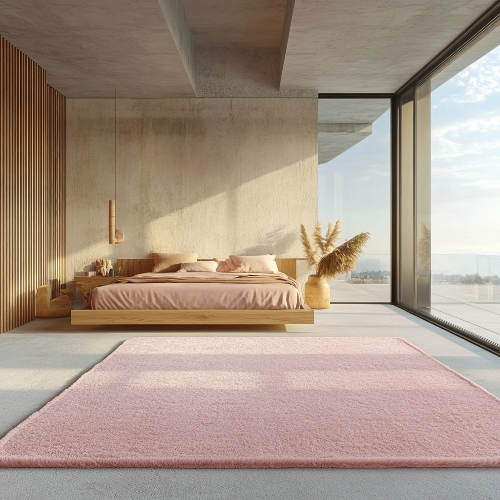 pink rug bedroom 3
