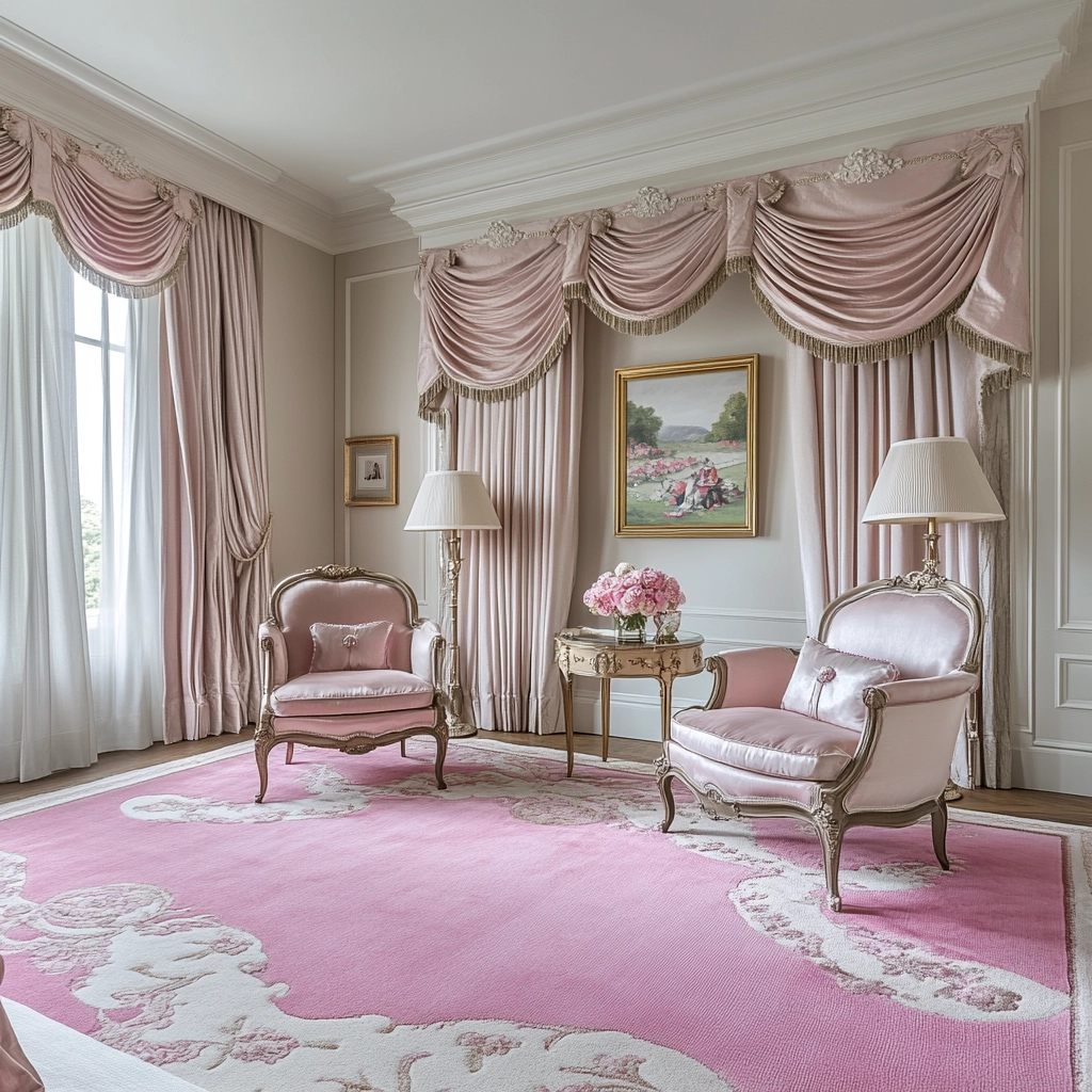 pink rug bedroom 31