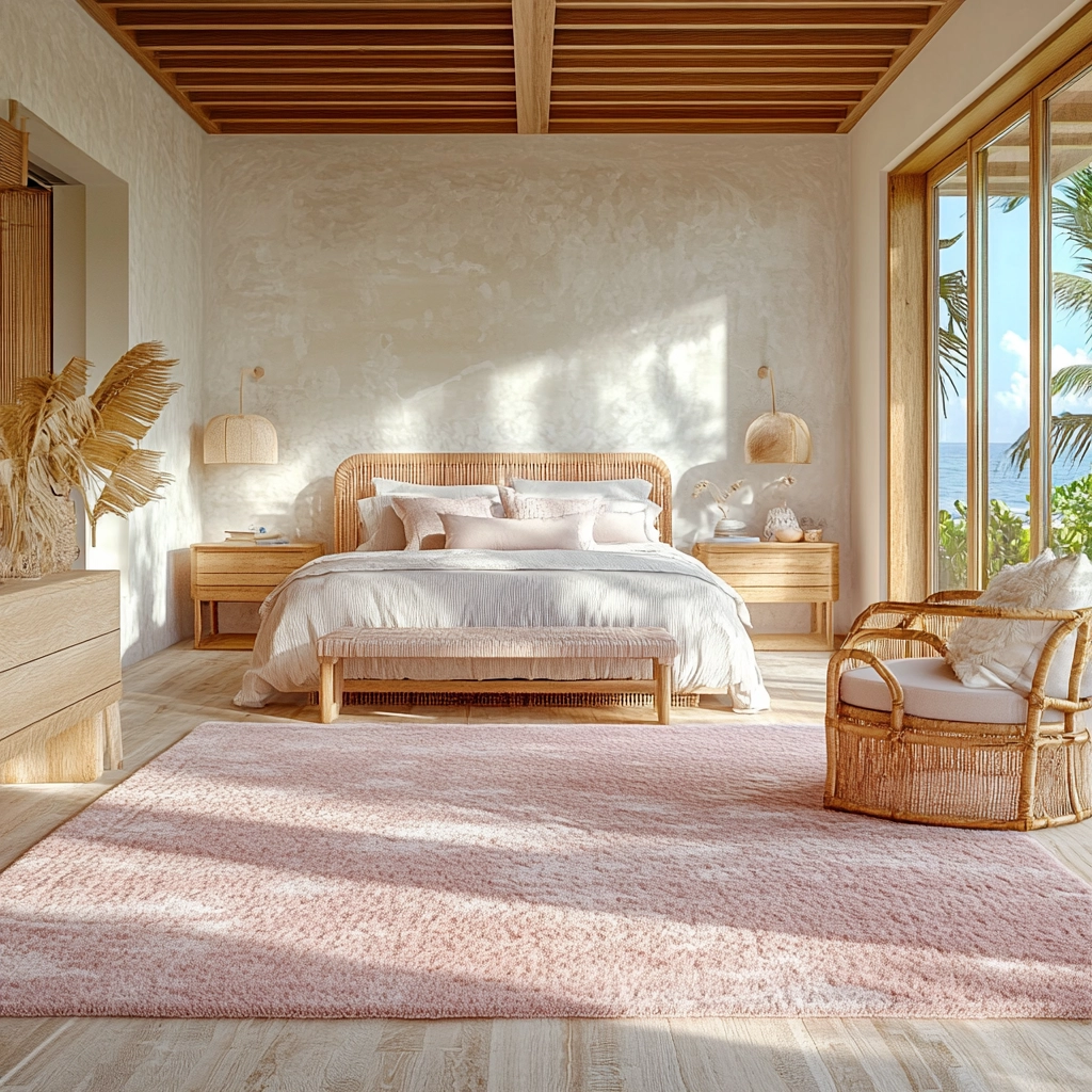 pink rug bedroom 33
