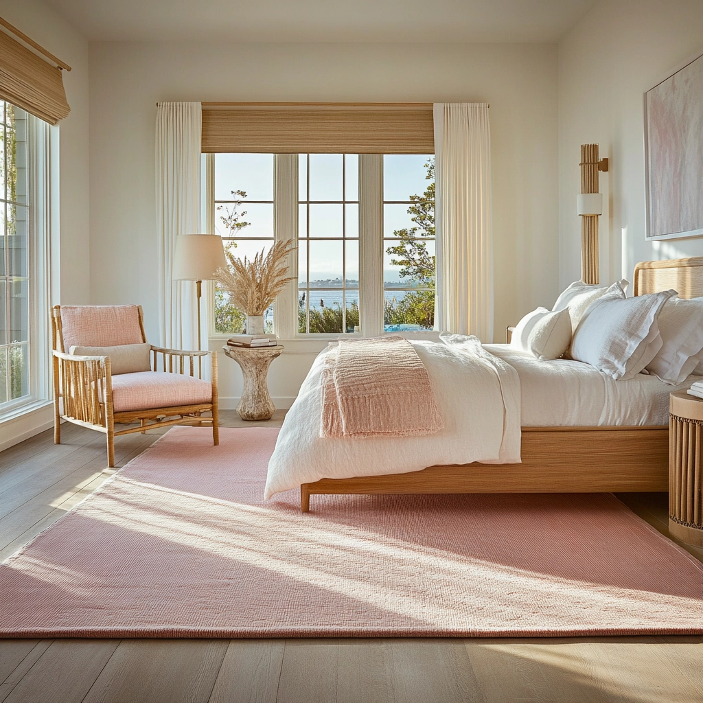 pink rug bedroom 34