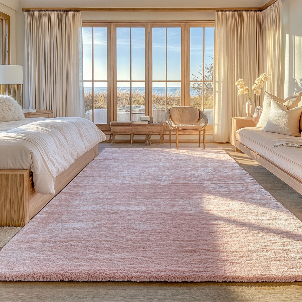 pink rug bedroom 36